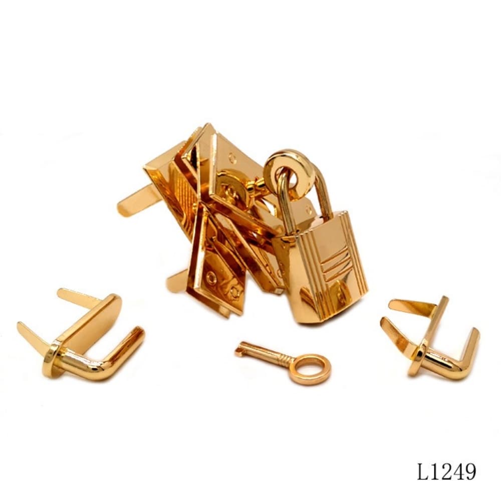 Metal Clasp Lock Suitcase Kelly Bag Parts Hasp Buckle Leather Craft Accessories