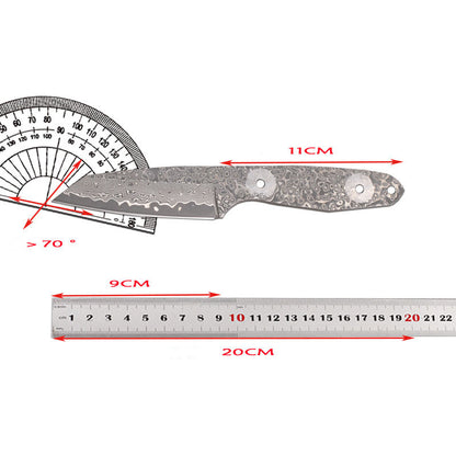 All Damascus Steel Blade Outdoor Knife EDC Damascus Handle Hand Craft DIY