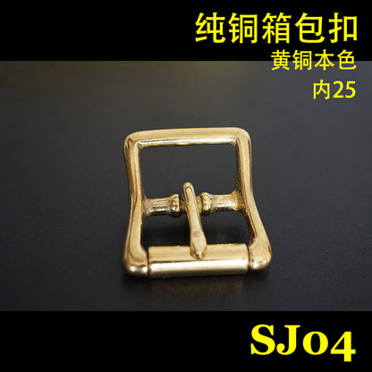 2X Brass Roller Pin Buckle Slider Bar Strap Luggage Accessor Leathercraft SJ04