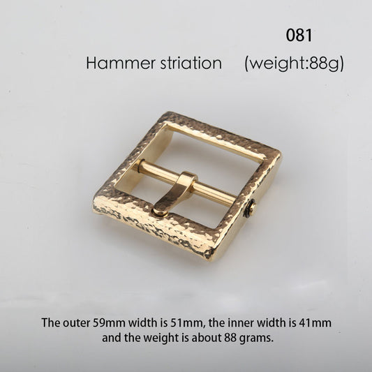Fashion/Retro removeable style Solid Brass Pin Belt Buckle Leather craft DIY