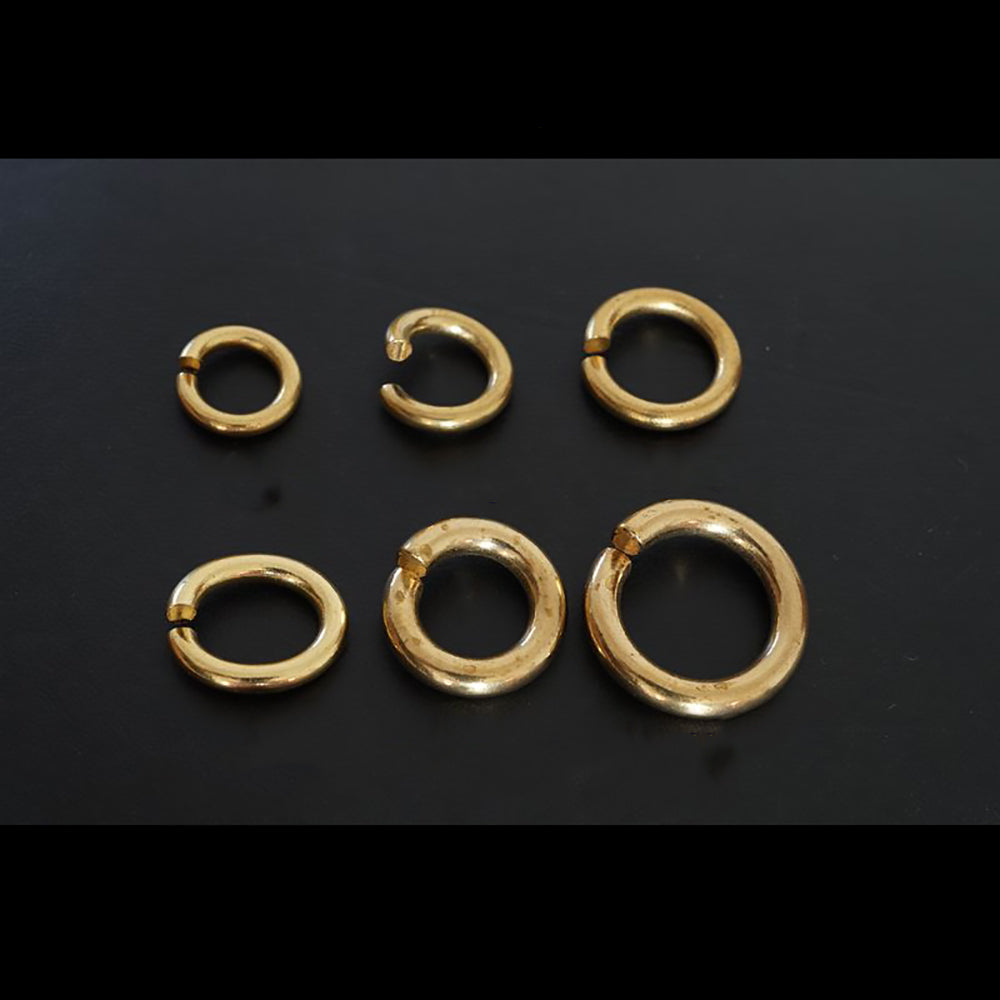 10 X Brass Jump O Rings Connectors Key Chain LeatherCraft Luggage Accessor DIY