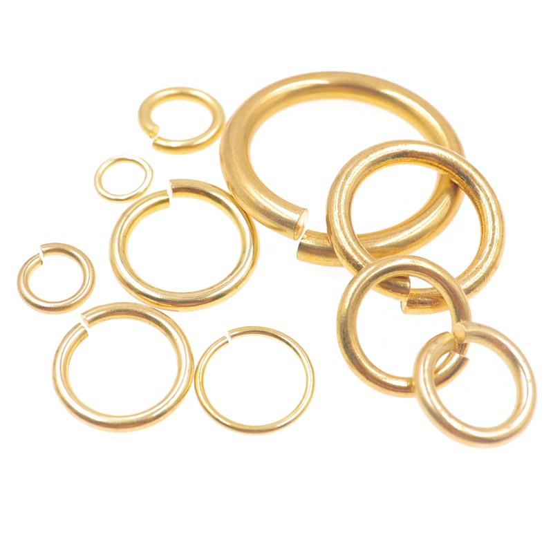 10 X Brass Jump O Rings Connectors Key Chain LeatherCraft Luggage Accessor DIY