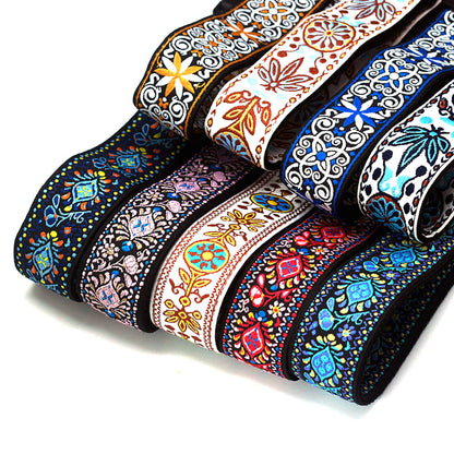 Retro Multicolored Wovened Cotton Shoulder Belt For Uklee Player Guitar Strap