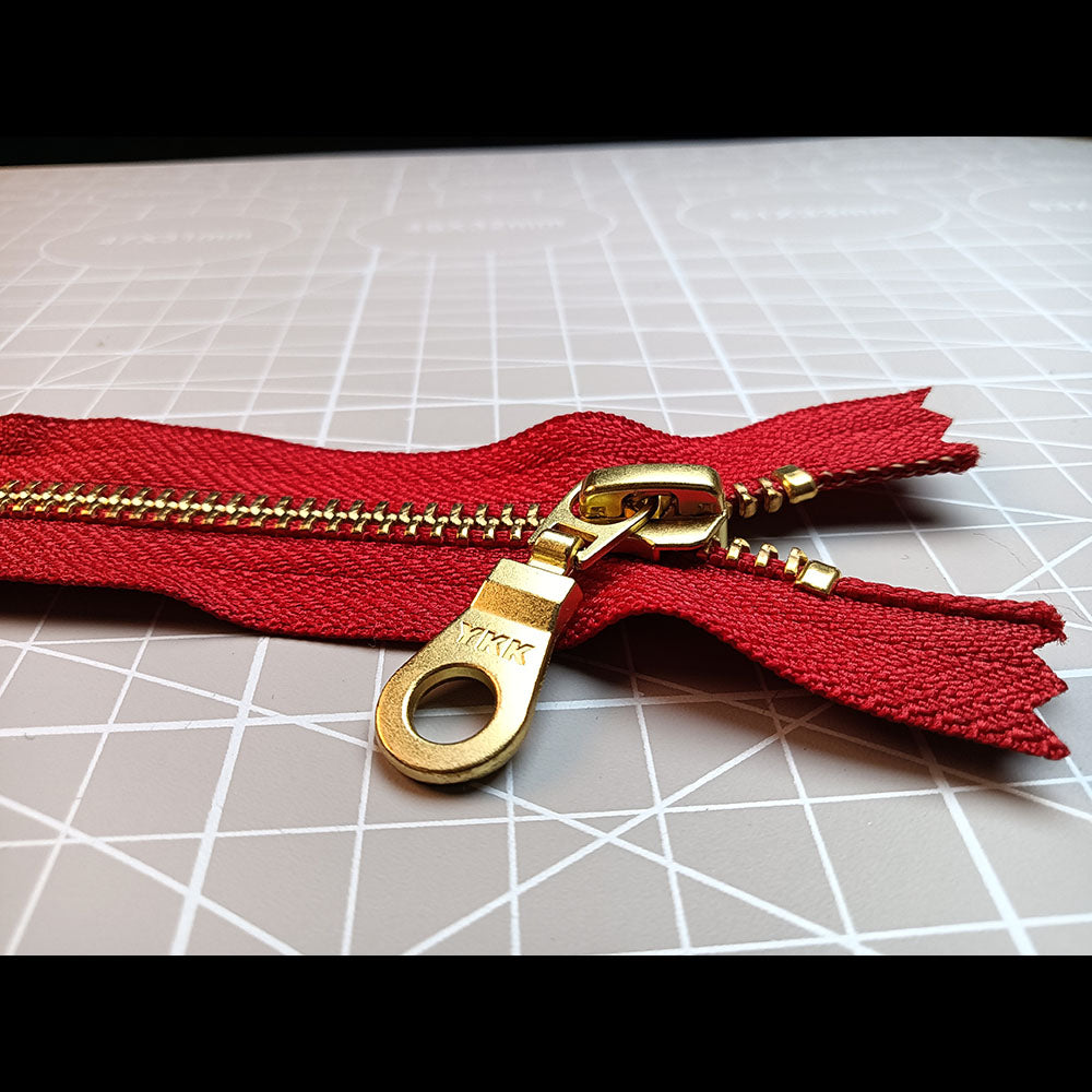 YKK NO 5# Brass Zip Zipper Closed End Metal Heavyweight Jacket Puller 20cm 30cm 40cm 50cm DIY