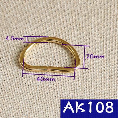 20 X BRASS bifurcated D Ring Chain LeatherCraft Hardware Luggage Accessory DIY