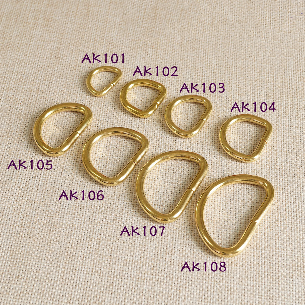 20 X BRASS bifurcated D Ring Chain LeatherCraft Hardware Luggage Accessory DIY