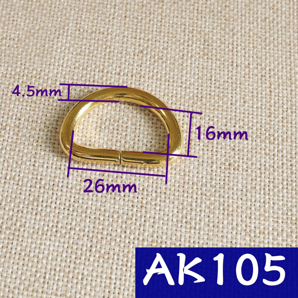 20 X BRASS bifurcated D Ring Chain LeatherCraft Hardware Luggage Accessory DIY