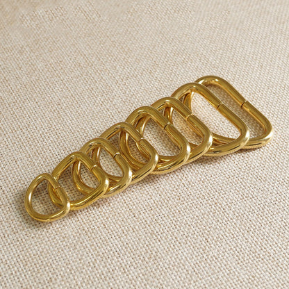 20 X BRASS bifurcated D Ring Chain LeatherCraft Hardware Luggage Accessory DIY