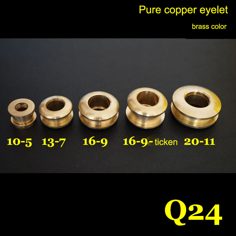 20x leathercraft Solid brass air eyelet eye belt hole buckle bag buttonhole DIY