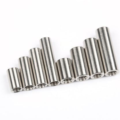 10pcs 5/6MM Steel Fasteners M4 Screw Tube Rod For Making Knfie Handle Fix Diy