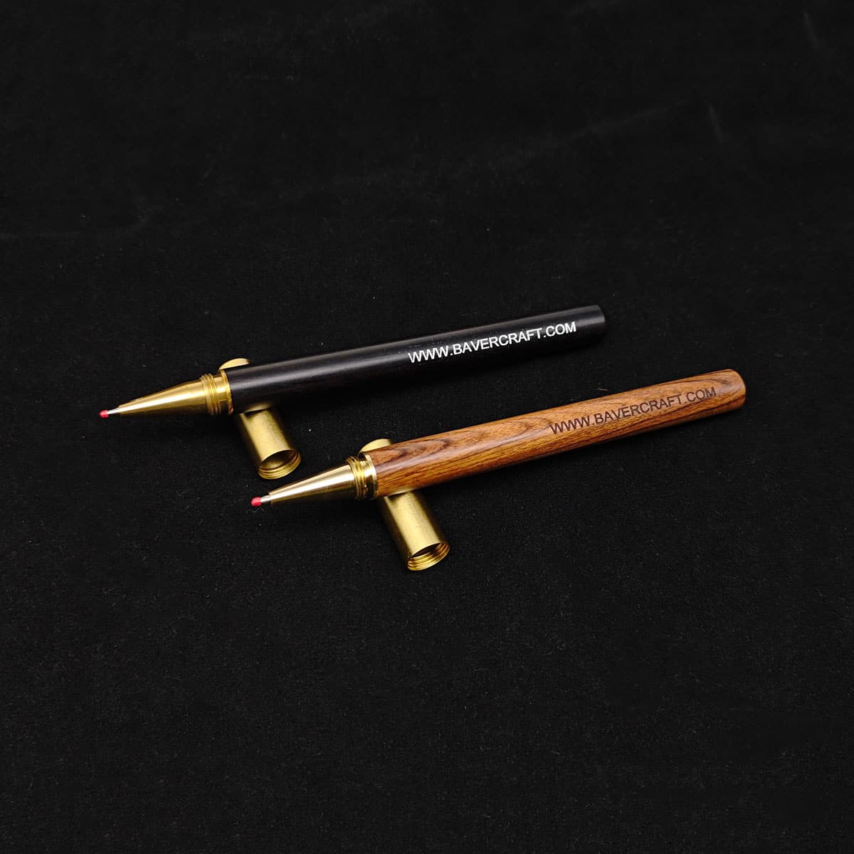 Custom Made Logo Retro Solid Copper/Brass Wooden Craft Pen Ball Point Pen EDC Perfect Business Gift