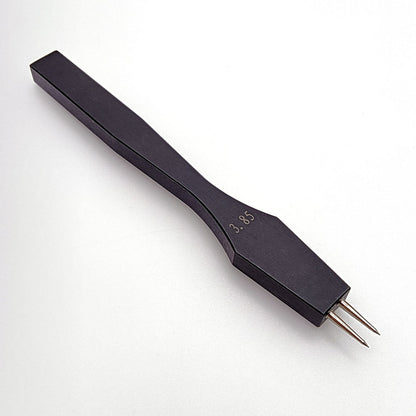 Leather Craft round Hole Black pricking iron chisel Stitching Punch Tool Diy set