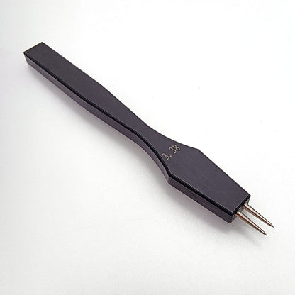 Leather Craft round Hole Black pricking iron chisel Stitching Punch Tool Diy set