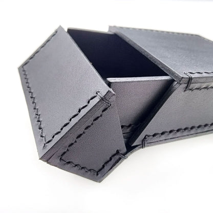 Handmade Custom Made Genuine Leather Cowhide Cigarette Case Pocket Holder Box
