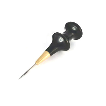 Ebony blackwood Handle Leather Craft Sewing Round hole Overstitch Awl DIY Tool