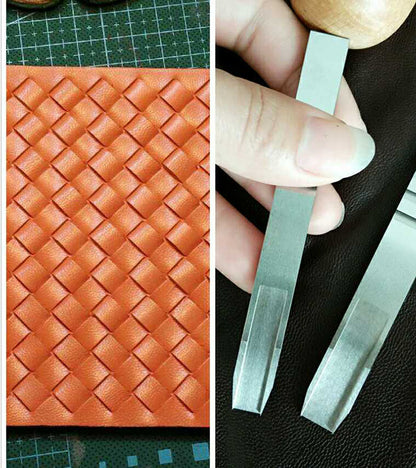 Leather Craft punch woven pattern punching tool leathercraft DIY costum made