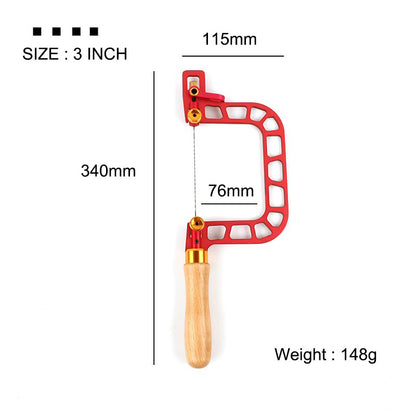 Manual Hand Fret Wire Spiral Saw for Handmade Woodworking Handcrafts Tools