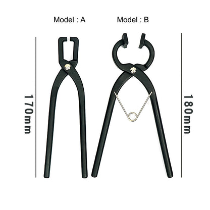 Leather Craft Steel Pressurized Edge Glat Tongs Wide Mouth Press Flat Nose Plier