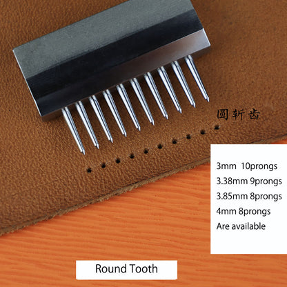 Leather Craft Interchangeable Pricking Irons Stitching Punching Chisel Tools