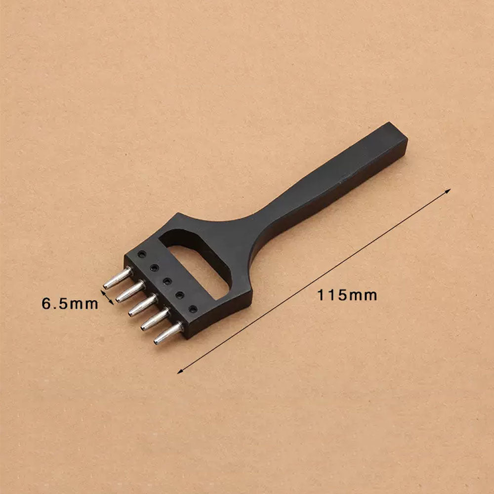 Leather Craft Watch Band Strap Hole Punch Tool Stitching Prong Eyelet Cutter BLK