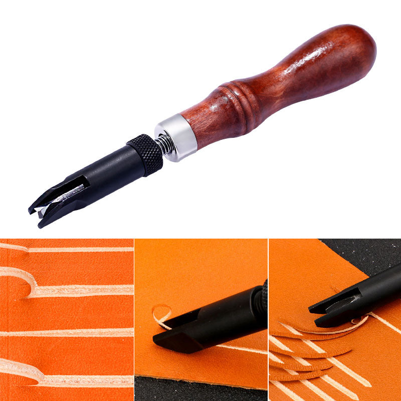 Leather craft adjustable V-type Trencher Stitching Groover worshop DIY Tool