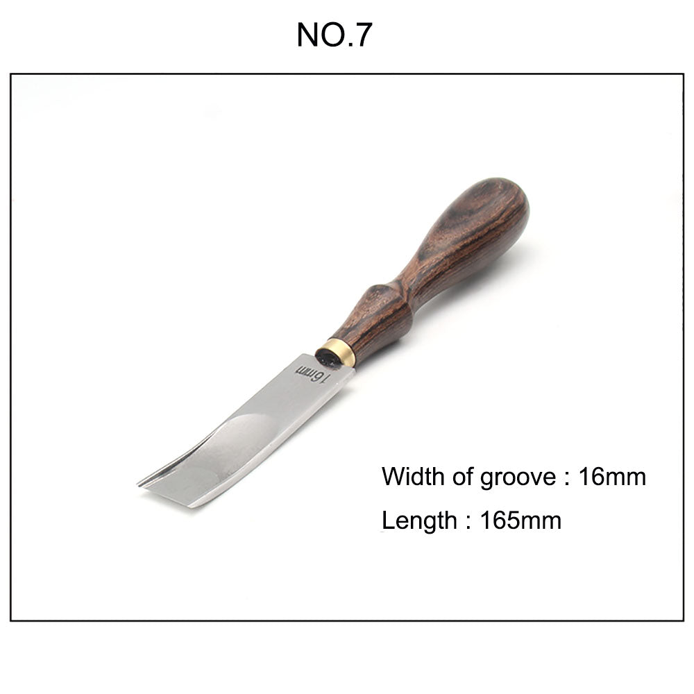 Professional Leather Craft Wide Edger Skiving Bevelers Trimming Tool Sandalwood