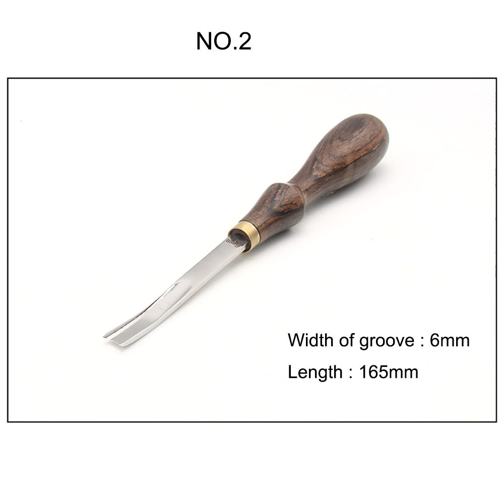 Professional Leather Craft Wide Edger Skiving Bevelers Trimming Tool Sandalwood