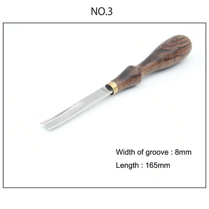 Professional Leather Craft Wide Edger Skiving Bevelers Trimming Tool Sandalwood