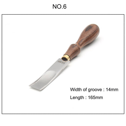 Professional Leather Craft Wide Edger Skiving Bevelers Trimming Tool Sandalwood