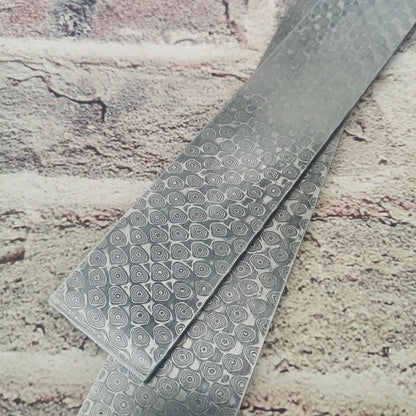 New Pattern Damascus Steel Billet Bar Blank Making Knife Blade Diy Material