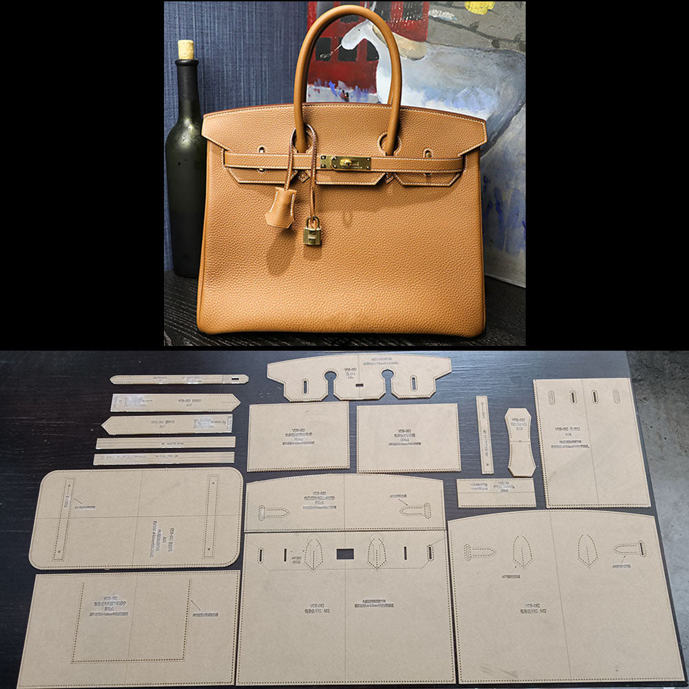 Leather Craft Clear Acrylic Kelly bag Handbag Pattern Stencil Template DIY Tools