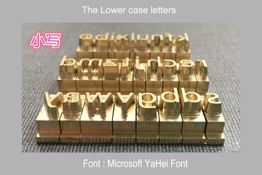 Custom brass alphabet letter font stamp leather craft seal tool Heat Embosser