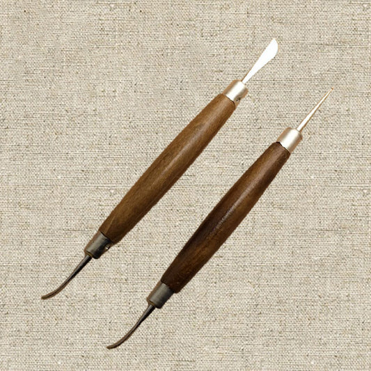 Seiwa Leathercraft Modelling Spoon & Stylus/Carving Blade Tool for Leather & PMC