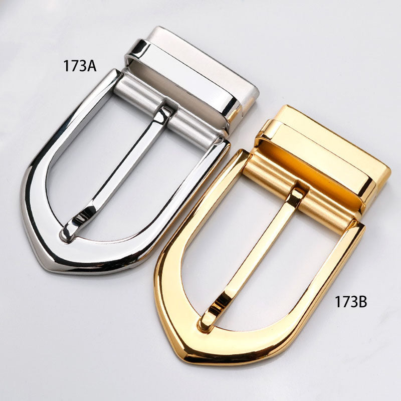 Solid 304 Stainless Steel Belt Buckle for Men Dress Belt DIY Leather Work Craft