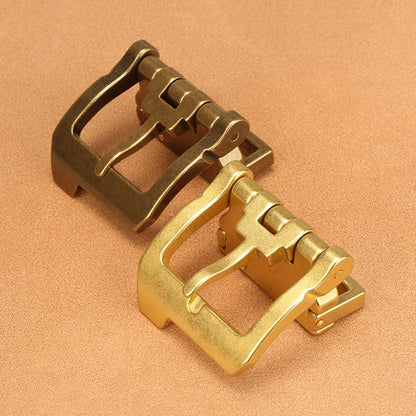 Heavy Solid Brass Pin Belt Buckle for Men Dress Leatherwork Craft DIY 39mm