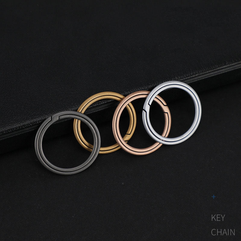 Quality Titanium Keyring Keychain Split Ring Buckle Craft Hardware Accessory DIY