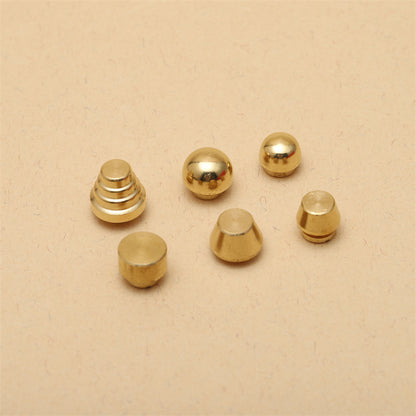 20 x Leather Craft Solid Brass Screw Luggage Punk Nail Stud Rivets Accessories