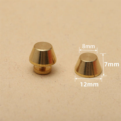 20 x Leather Craft Solid Brass Screw Luggage Punk Nail Stud Rivets Accessories