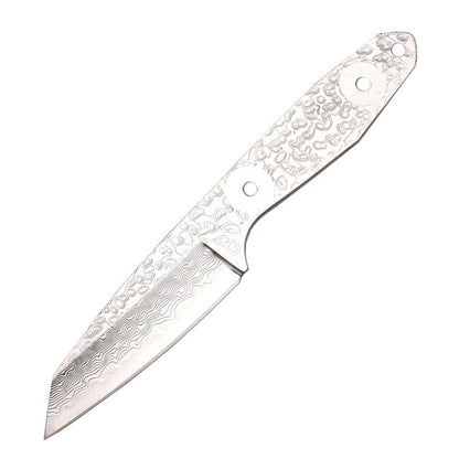All Damascus Steel Blade Outdoor Knife EDC Damascus Handle Hand Craft DIY