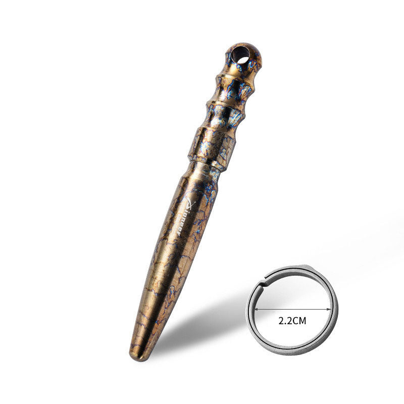 Titanium Alloy Artistic Defensive Tactical Pen Portable Outdoor EDC Gift