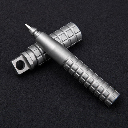 Mini Titanium Alloy Ball Point Pen Art Craft Pocket Keychain Carry EDC Gift