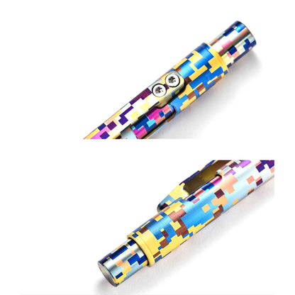 Colorful Titanium Alloy Pen Personalized Camouflage Bolt Design EDC Fashion Gift