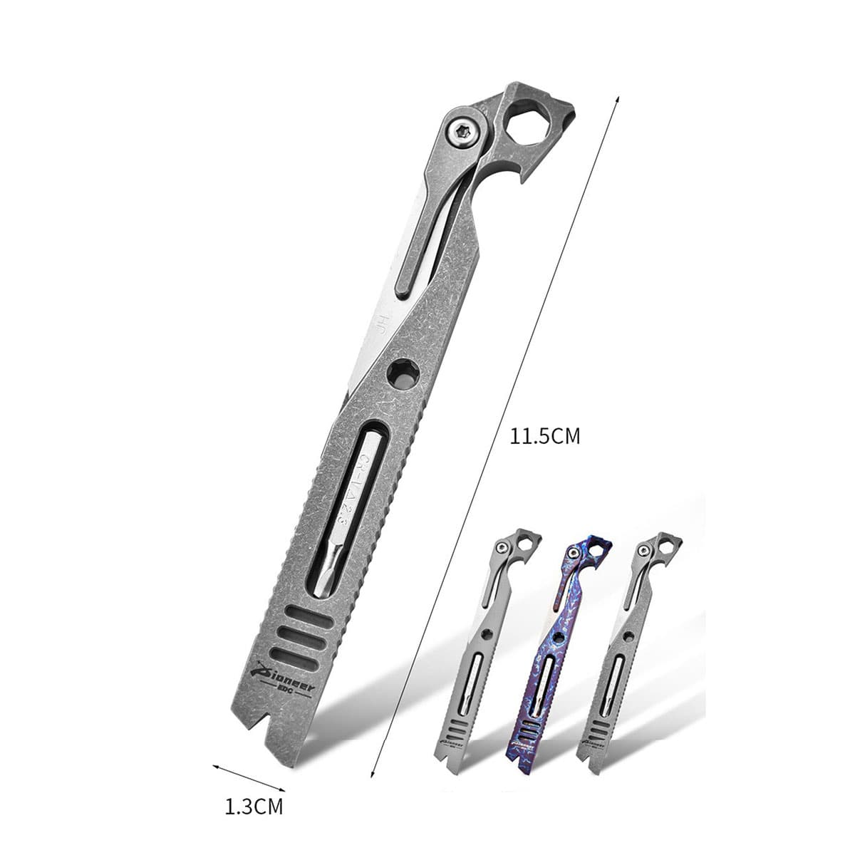 Titanium Multifunction ScrewDriver Bottle Opener Knife Portable Outdoor EDC Tool