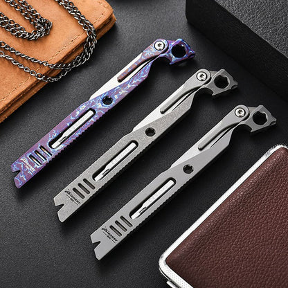 Titanium Multifunction ScrewDriver Bottle Opener Knife Portable Outdoor EDC Tool