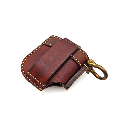 Custom Leather Craft Car Key Bag Cowhide holder for zippo lighter case Z Design