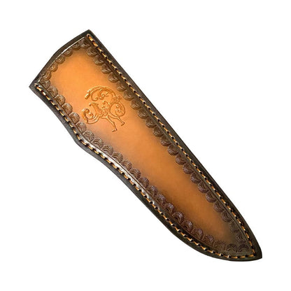 Leather Carft Genuine Cowhide Leather Knife Sheath Blade Cover Pouch Belt Clip