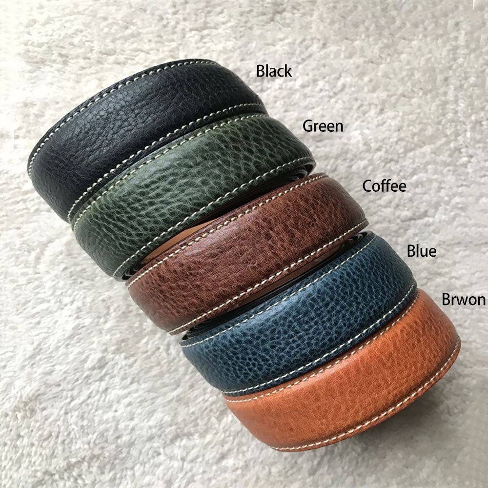 Full Grain Bison Vegetable Tanned Leather Belt Blank Material Hand Craft DIY