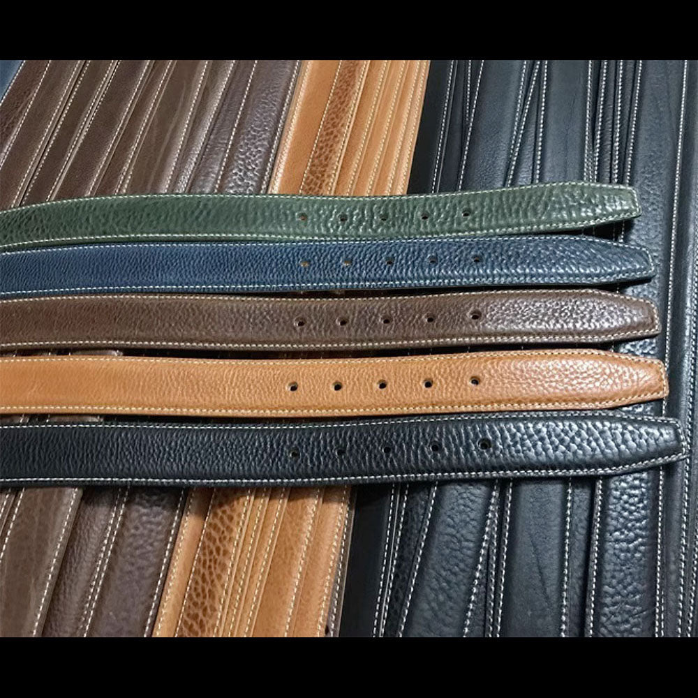 Full Grain Bison Vegetable Tanned Leather Belt Blank Material Hand Craft DIY