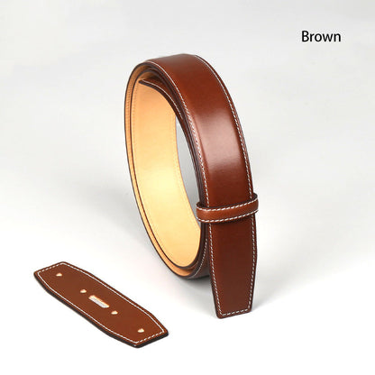 Top Vegetable Tanned Bridle Leather Belt Blank Material Hand Sewing Craft DIY