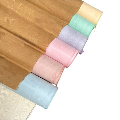 Candy Colorful Fog Wax Vegetable Tanned Cowhide Genuine Leather Craft Material 2.0mm Thickness